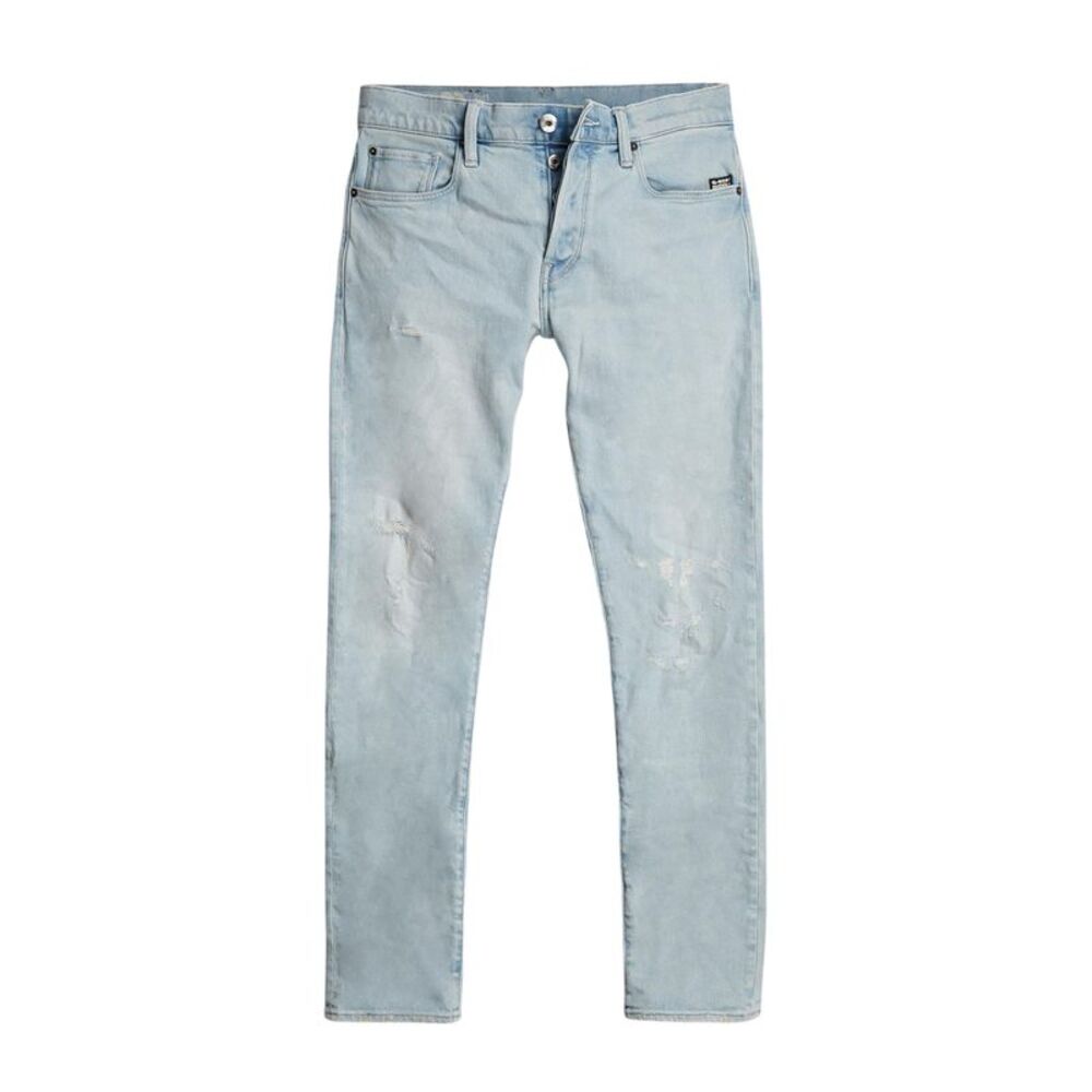 G-Star Mens 3301 Mid Rise Slim Jeans / Light Black